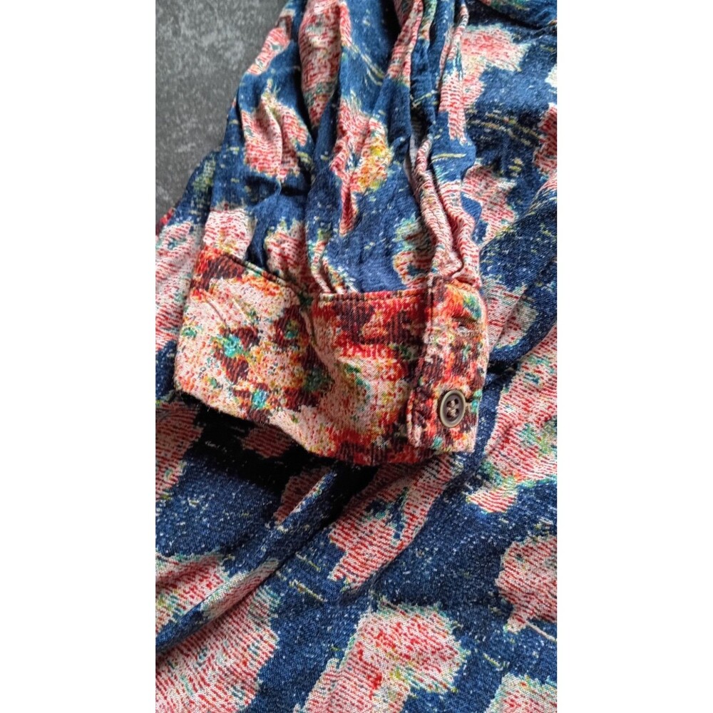 Anthropologie Tiny Patchwork Floral Boho Dress Medium Crochet Prairie Cottagecor - Picture 8 of 16